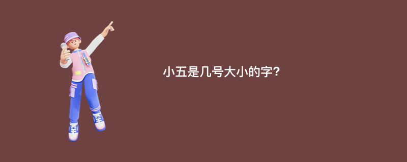 小五是几号大小的字?