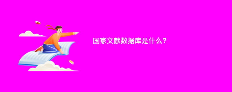 国家文献数据库是什么?
